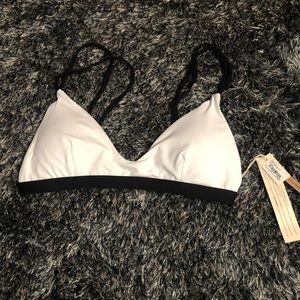 White bathing suit top